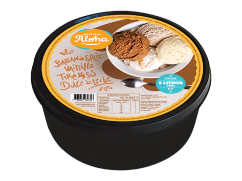 Balde Familiar Aloha Amarillo x3lt