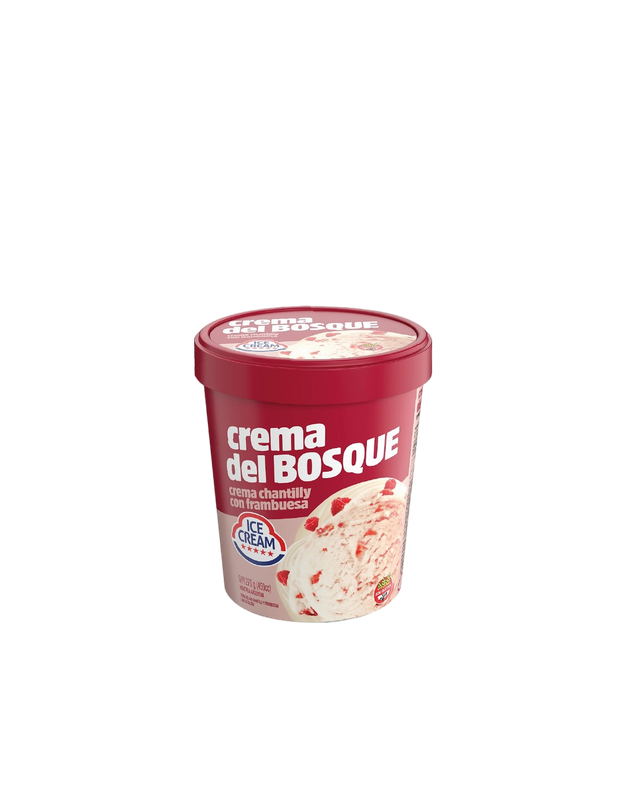PINTA CREMA DEL BOSQUE, CREMA CHANTILLY CON FRAMBUESAS x270gr Ice Cream
