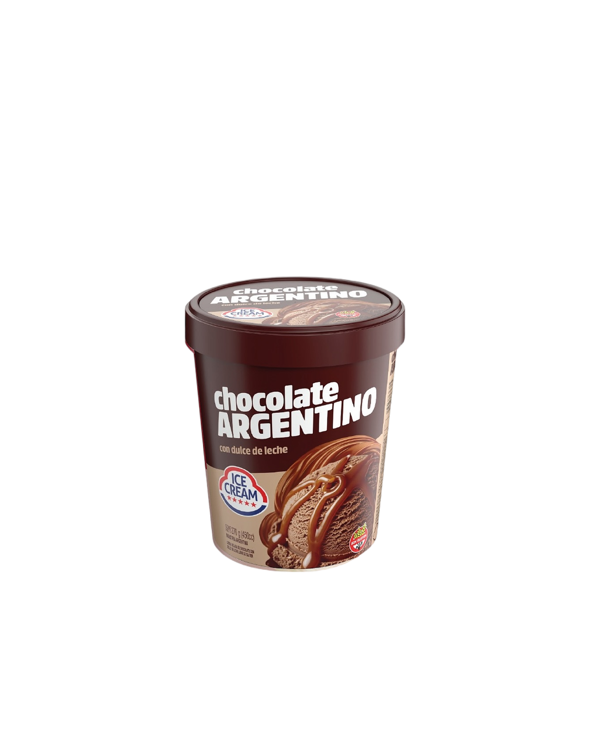 PINTA CHOCOLATE ARGENTO CON DULCE DE LECHE x270gr Ice Cream