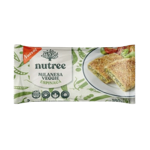 MILANESAS VEGGIE DE ESPINACA Nutree x2uni