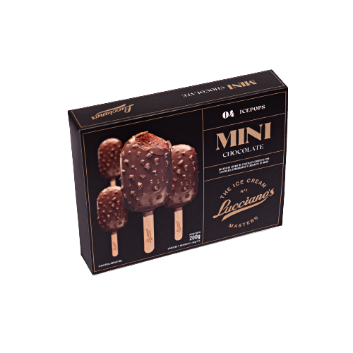 PALETAS MINI CHOCOLATE LUCCIANO´S x4uni