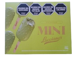 PALETAS MINI PISTACHO LUCCIANO'S x4uni