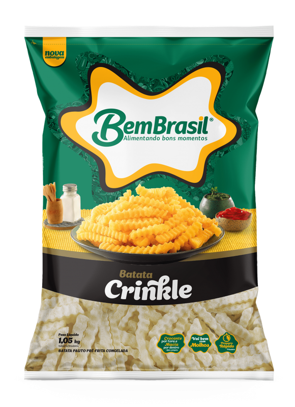 PAPAS CRINKLES BemBrasil x2kg