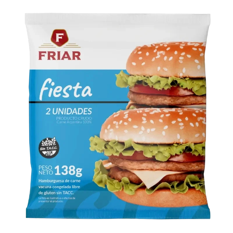 HAMBURGUESA 100% CARNE x5paq Friar