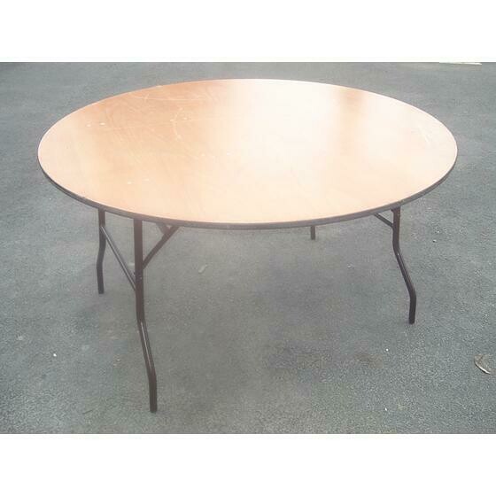 Table ronde en bois