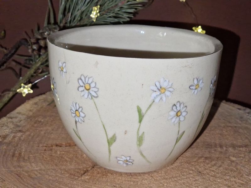 Gänseblümchen Becher,Keramik 