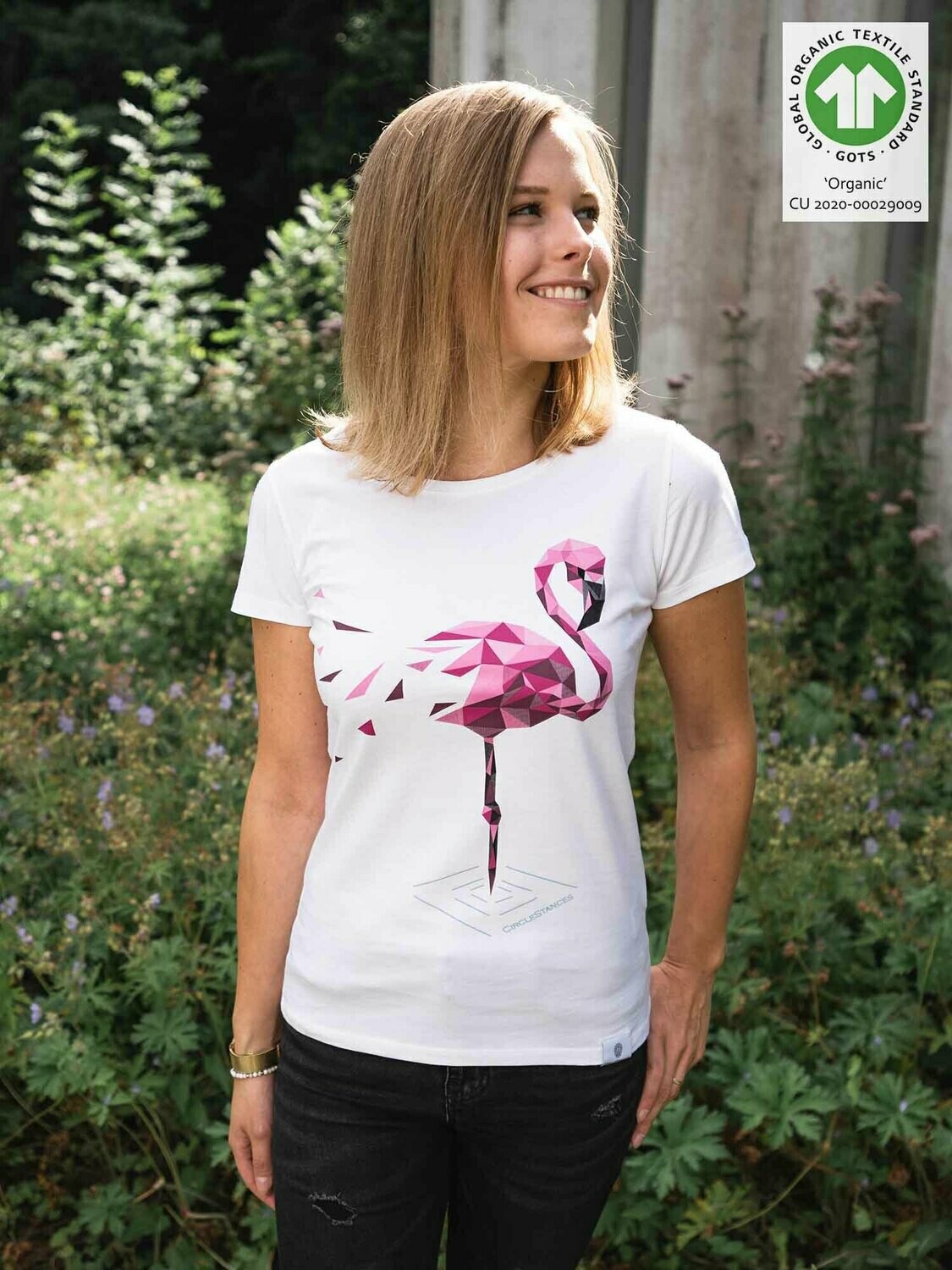 Shirt Flamingo white