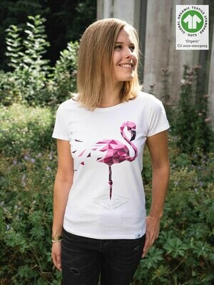 Shirt Flamingo white