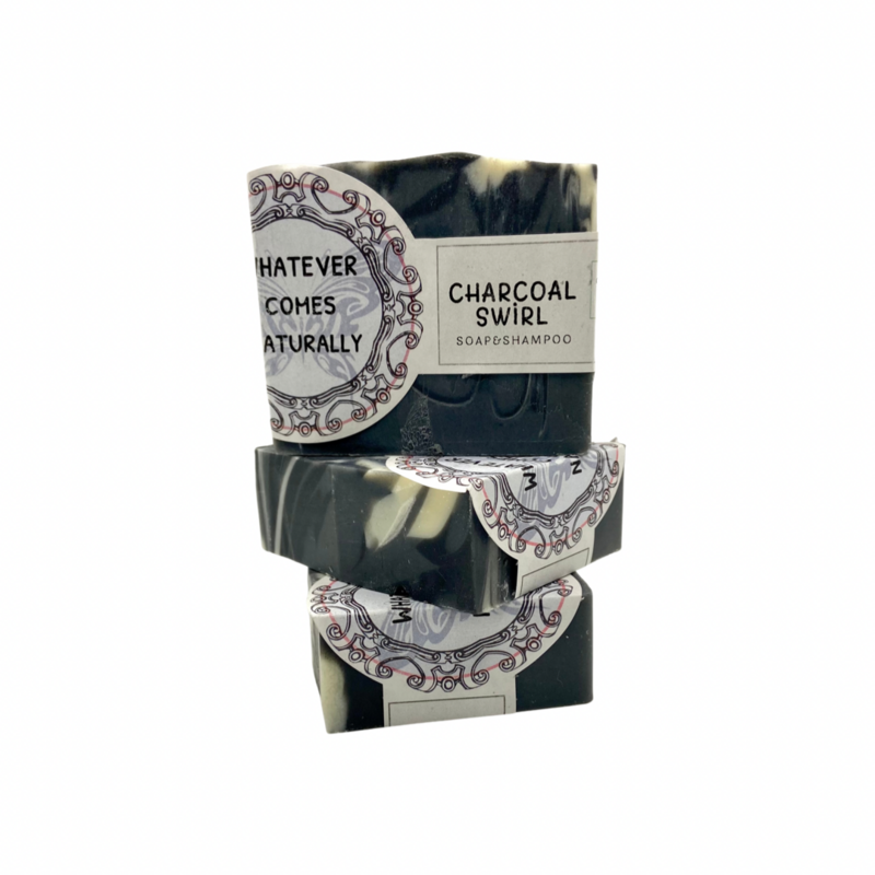 CHARCOAL SWIRL SOAP & SHAMPOO