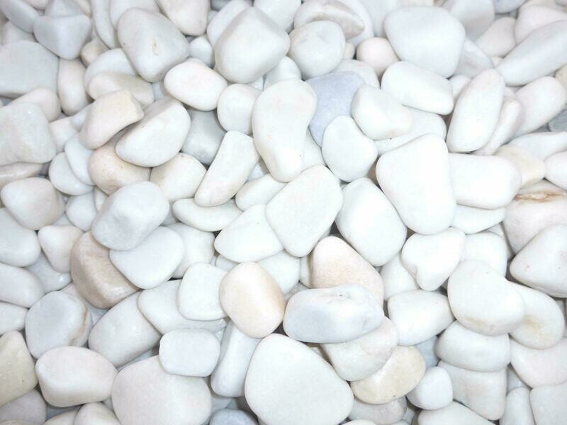 Galets MARBRE BLANC 