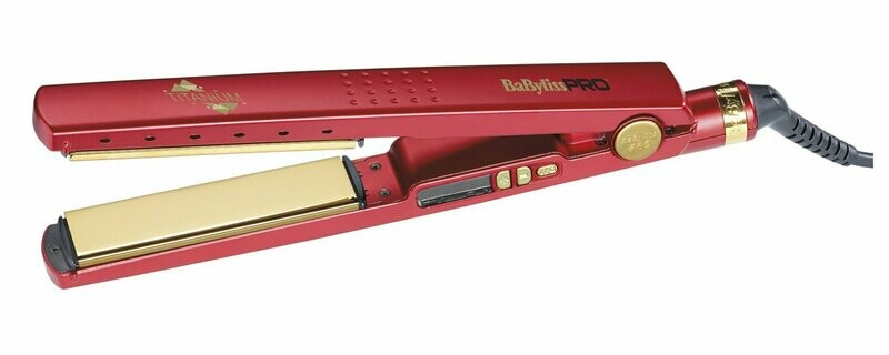 PLANCHA BABYLISS PRO TITANIUM - IONIC BAB3091RDTE ROJA