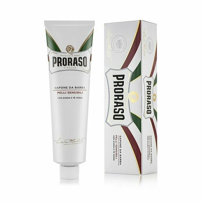 TUBO CREMA AFEITAR PRORASO TÉ VERDE Y AVENA 150 ml.