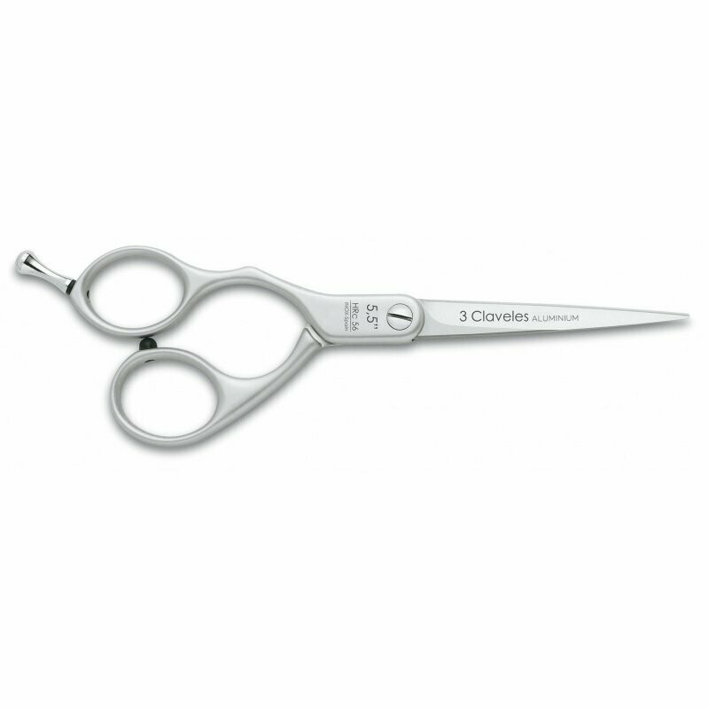 TIJERA ZURDOS 3 CLAVELES ALUMINIO 5.5"