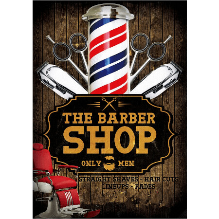 LAMINA PARA ENMARCAR VINTAGE BARBER SHOP