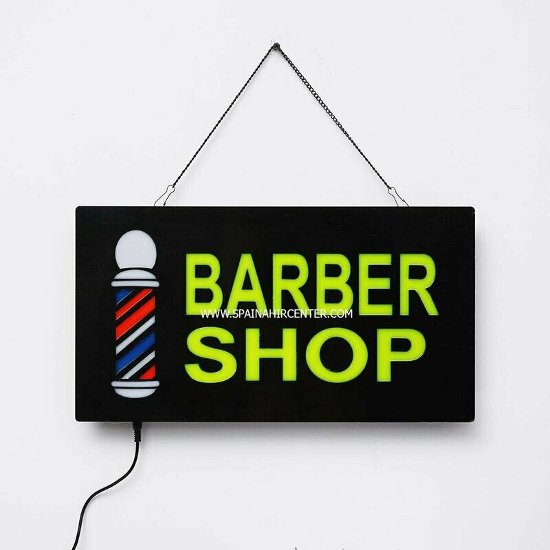CARTEL LUMINOSO LED BARBER SHOP