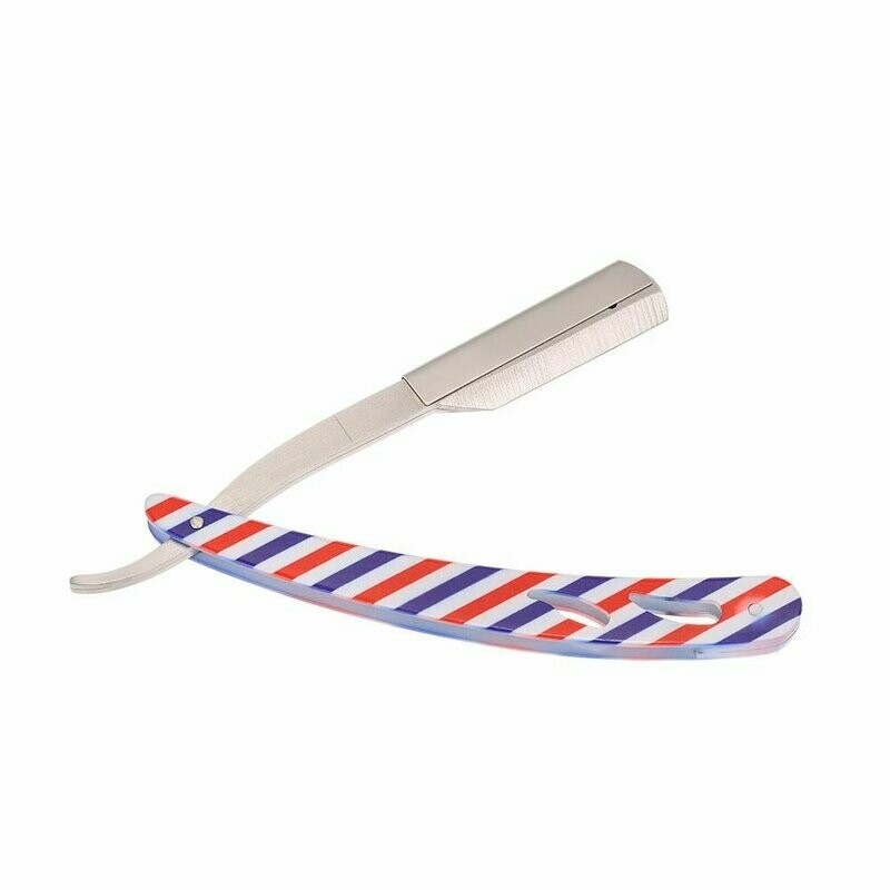NAVAJA BARBERO METAL HOJA INTERCAMBIABLE SHC BARBER POLE