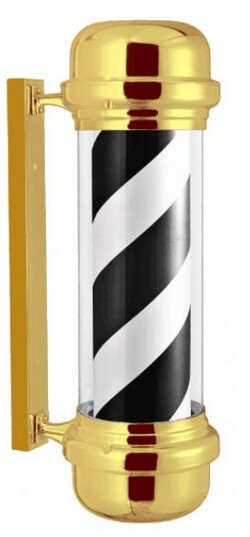 BARBER POLE  EXTERIOR GOLD DORADO
