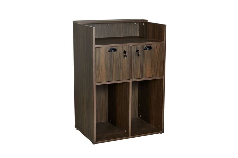RECEPCIÓN BARBERÍA SHC MADERA OSCURA 60 CM
