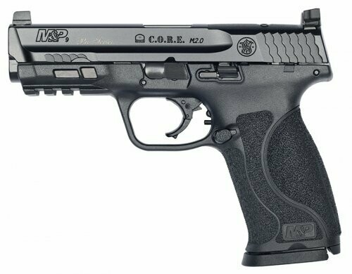 Smith &amp; Wesson - PC M&amp;P9 M2.0 CORE Pro Series, 9mm, 4.25&quot; Barrel, Black, 17-rd