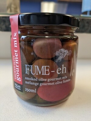 Fume Eh Gourmet Smoked Mixed Olives 250mL