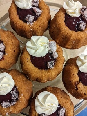 Lemon-Plum Shortcake with Marzipan Pearls Lemon-Plum Shortcake with Marzipan Pearls