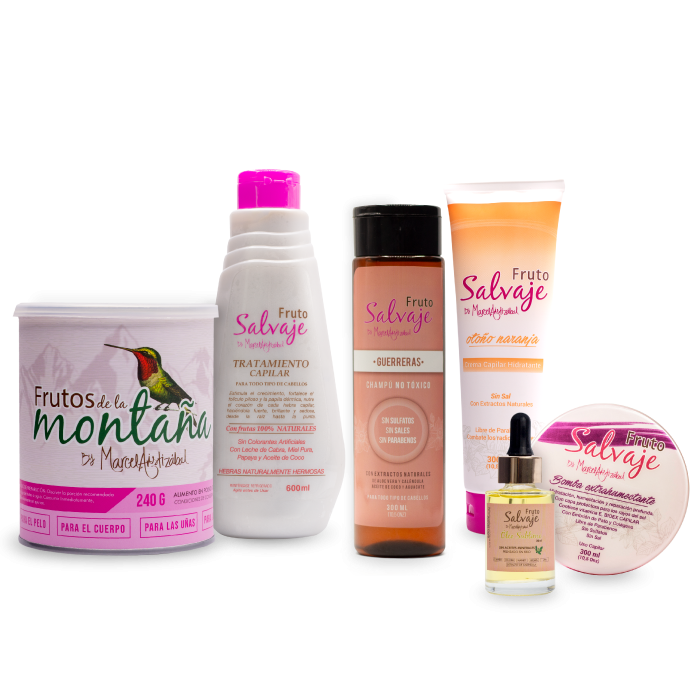 Fruto Salvaje - Cuidado natural del Cabello y la Piel. Envío Nacional. Arma tu kit súper fácil seleccionando cada producto que desees