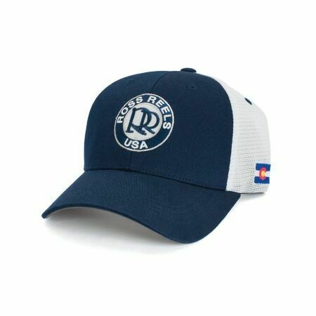 Ross Reels Blue & White Trucker Hat