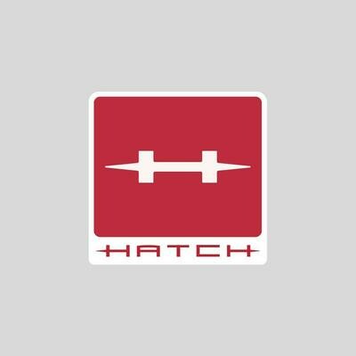 Hatch 3"x3" Red Hatch Icon Decal