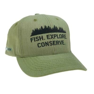 Rep Your Water Fish.Explore.Conserve. Eco-Twill Hat