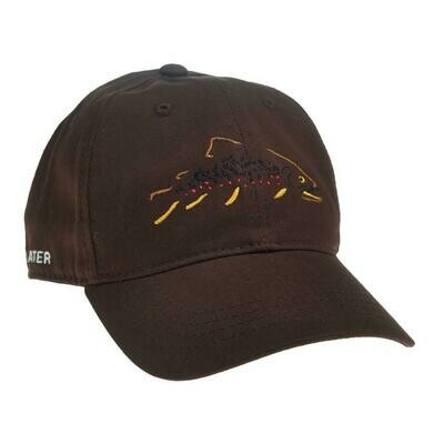 Rep Your Water Minimalist Brown Unstructured Hat