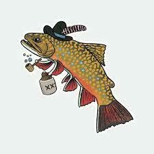 Remedy Hillbilly Brook Trout Stickers