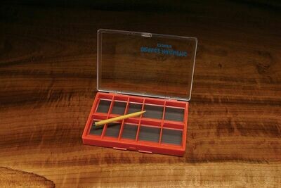 Hareline Stonfo Small Orange Magnetic Hook Box