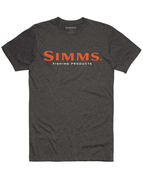 Simms  Men's Logo T-Shirt Charcoal Heather