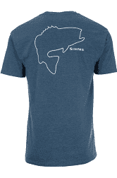 Simms Men's Bass Outline T-Shirt