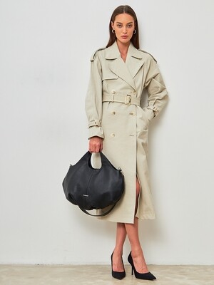 Мягкая сумка женская на плечо шоппер FIATO из натуральной кожи