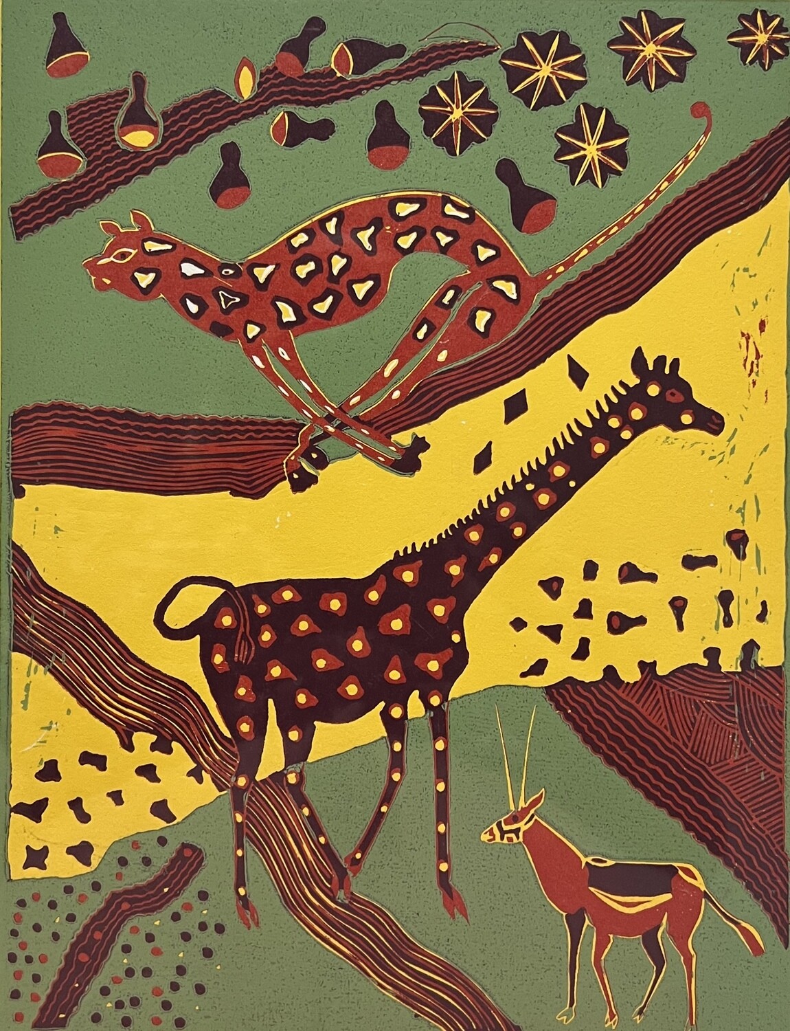 Kuru Art - Cheetah, Giraffe and Gemsbok