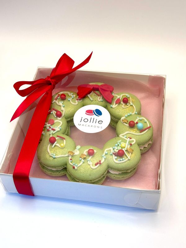 Macaron Christmas Wreath