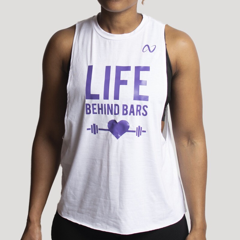 Solid Drop Armhole Tank Top Life behind bars