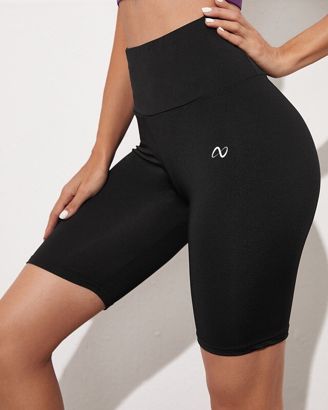 Wide Waistband Scrunch Butt Biker Shorts