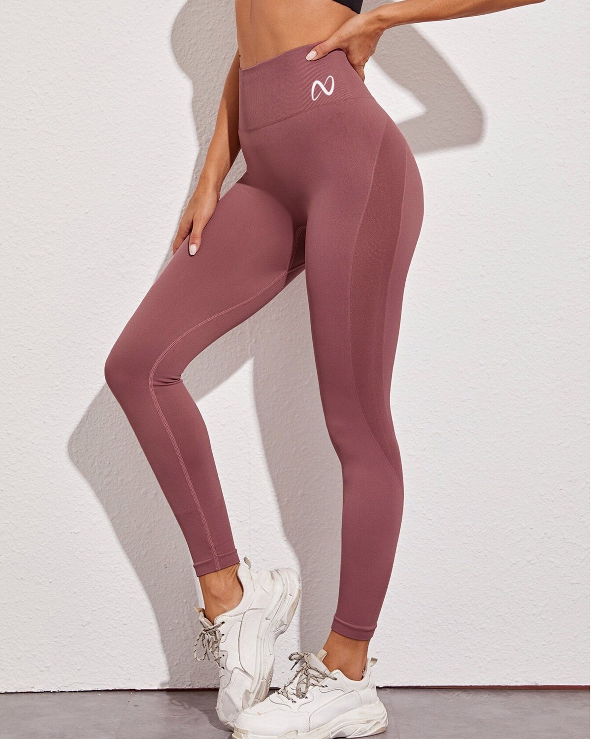 Seamless Wide Band Waist Crop Sports Leggings