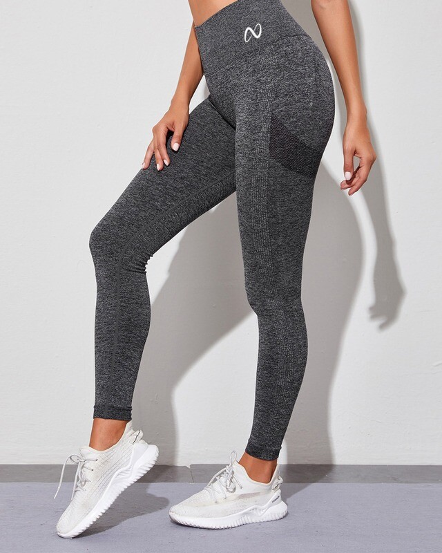 Seamless Wide Band Waist Space Dye Sports Leggings