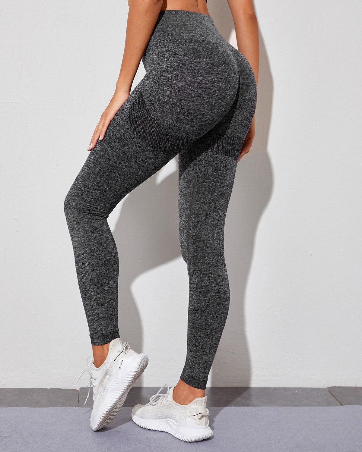 Seamless Wide Band Waist Space Dye Sports Leggings