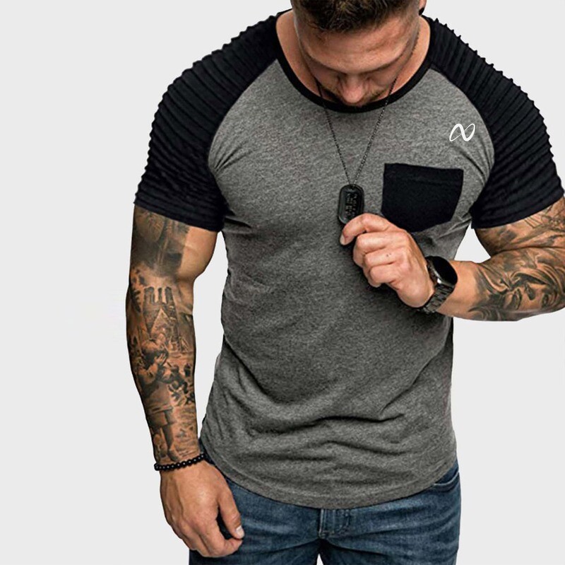 Guys Locomotive Pleats Raglan Sleeve Tee