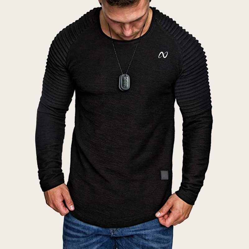 Guys Raglan Sleeve Ruched Tee