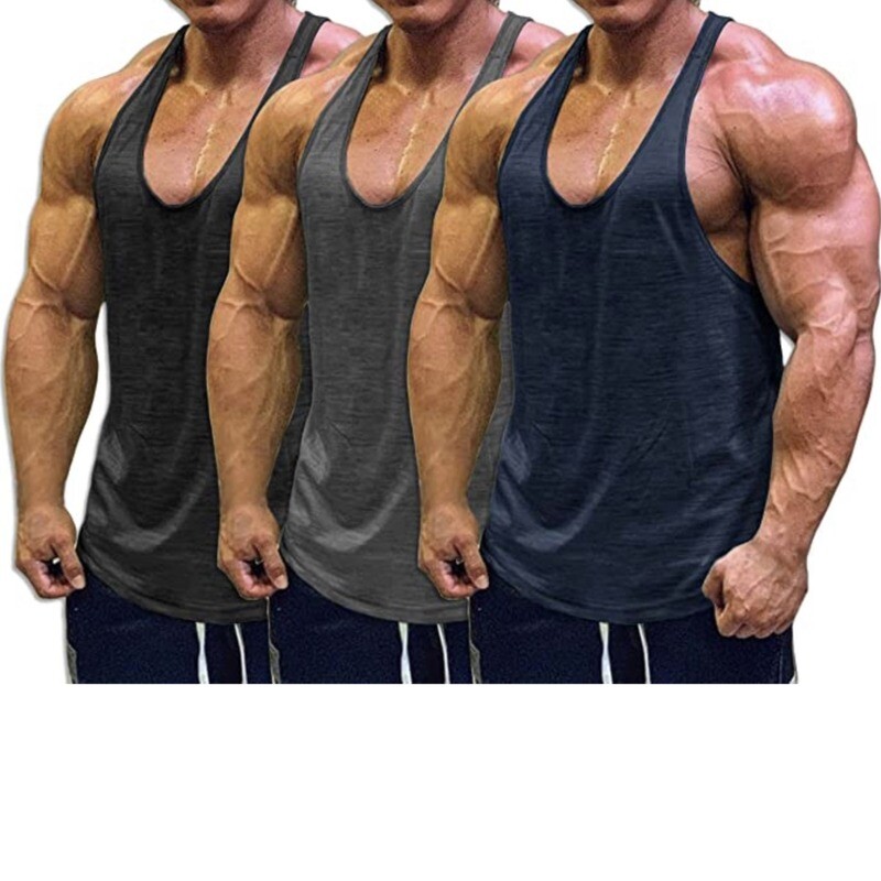 Men’s bodybuilding stringer tank top