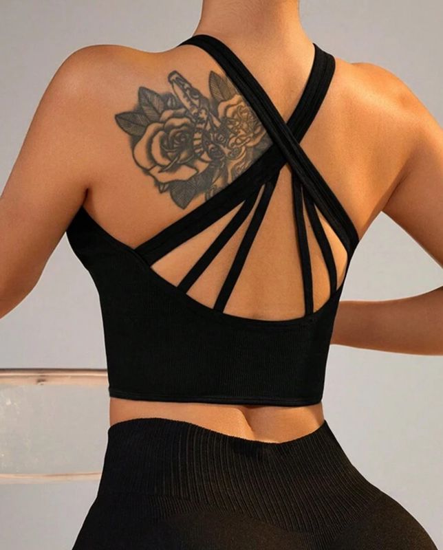 Solid Color Athletic Workout Tank Tops