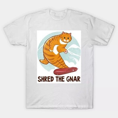 Shred the gnar cat shirt