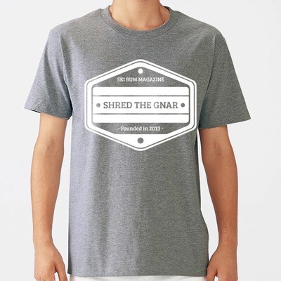 shred the gnar Casual Black Print