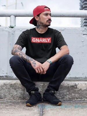 Gnarly Red Box Logo T-Shirt