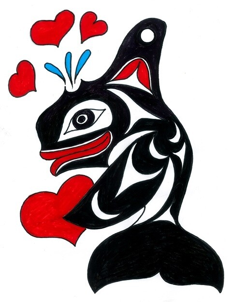 Orca &amp; Hearts by Doug LaFortune